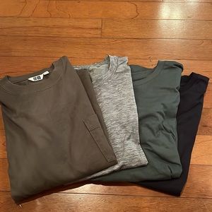 UNIQLO MEN’S XS BUNDLE - Long Sleeve and Short Sleeve T-Shirts!